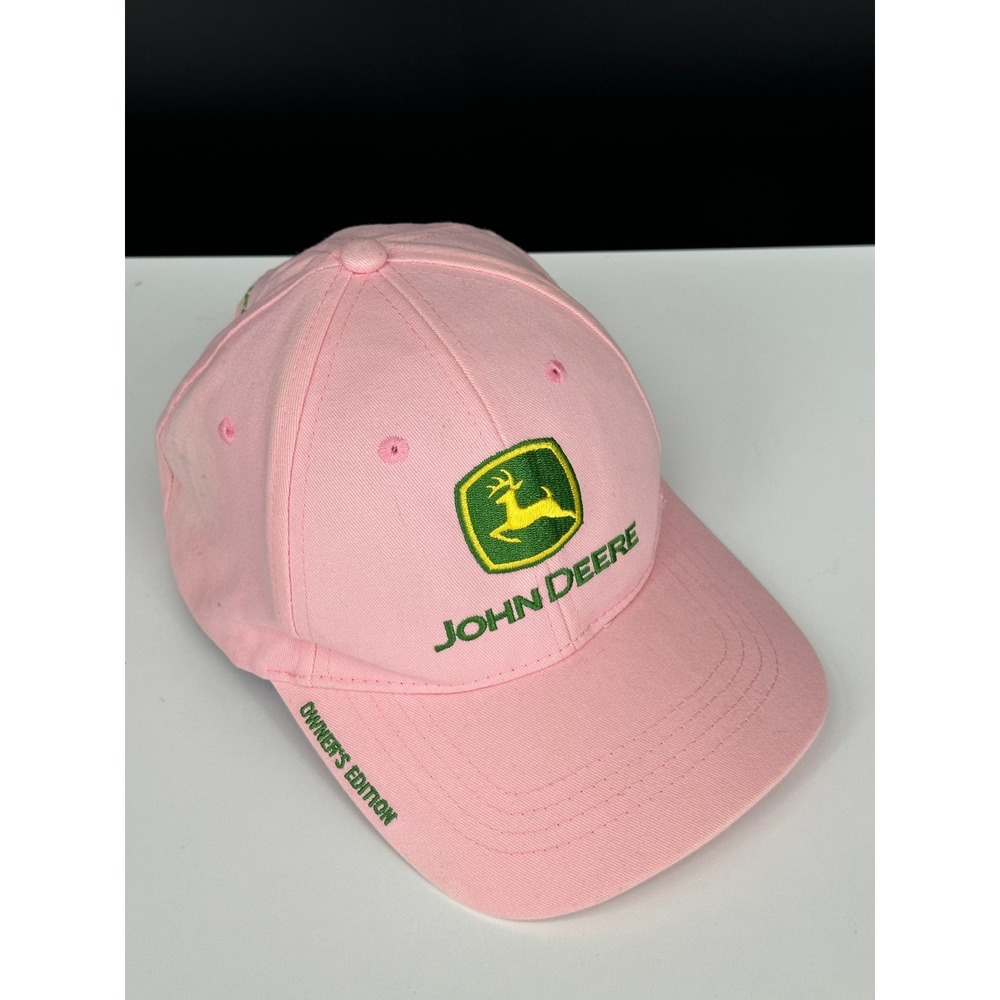 John Deere Baseball Cap Women OSFM Pink Good Owners Edition Embroidered Logo